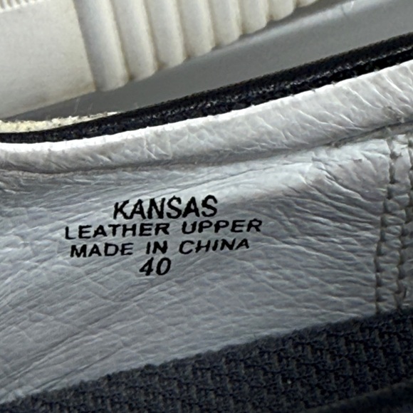 (H2) Ash Kansas Women's Black and White Leather Platform Sneakers, Size 40/9 M - Picture 3 of 14